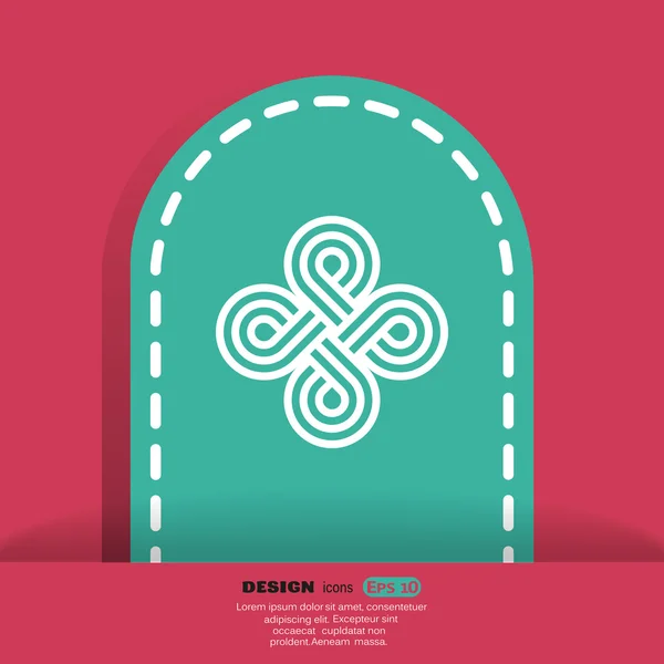 Muster Dekor Web-Symbol — Stockvektor