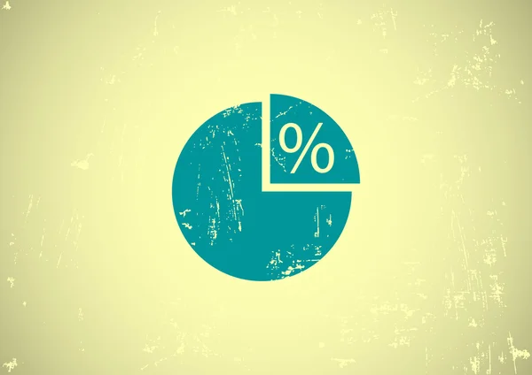 Percentage web pictogram — Stockvector