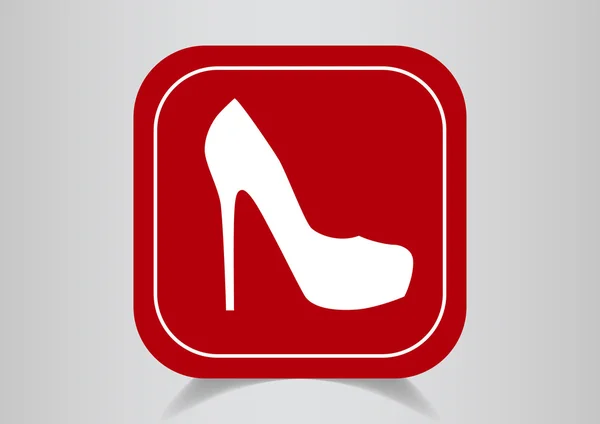 Zapatos femeninos, icono web — Archivo Imágenes Vectoriales