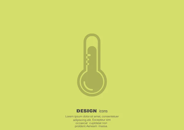 Temperatuur web pictogram — Stockvector