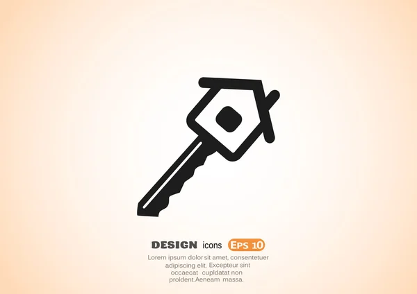 House key icon — Stock Vector