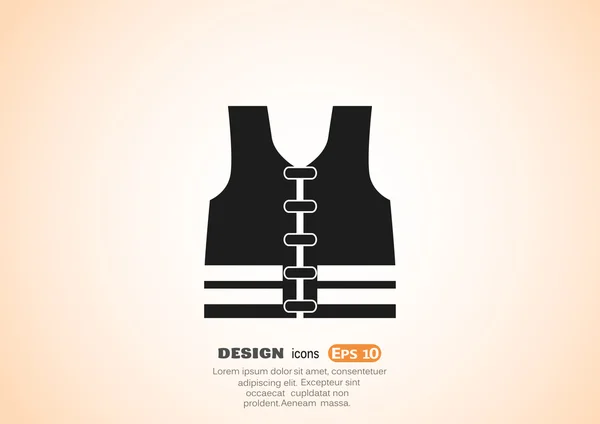 Vest, web icon. — Stock Vector