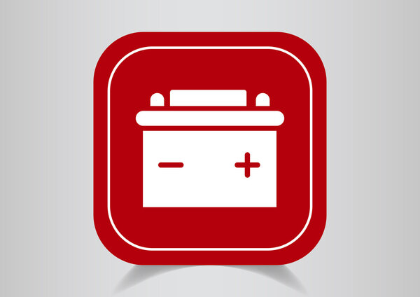 Car battery icon