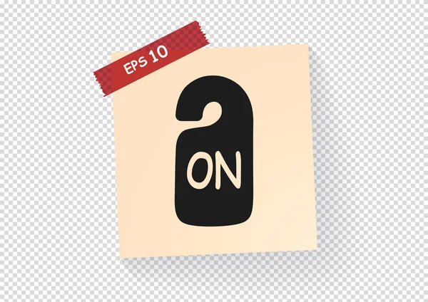 ON label web icon — Stock Vector