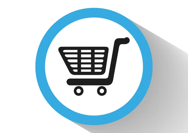 Shopping cart web icon — Stock Vector