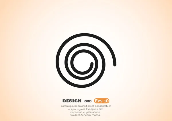 Whirlpool icono web — Vector de stock