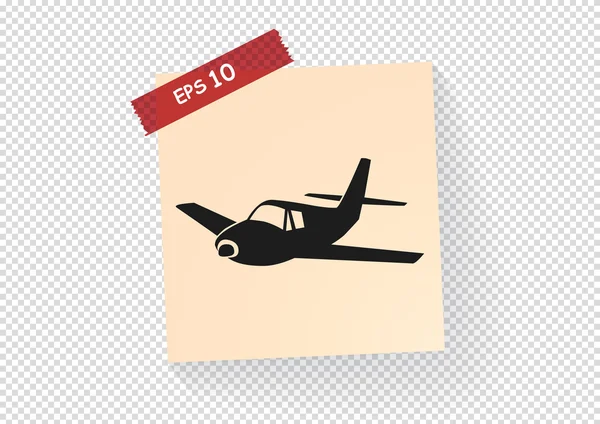 Icono web aeronave — Vector de stock