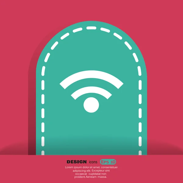 Веб-иконка Wi-Fi — стоковый вектор