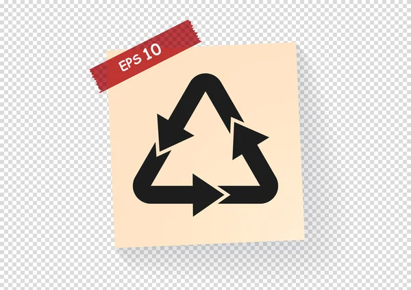 Sign waste processing icon — Stock Vector