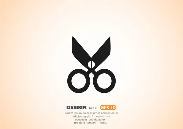 Scissors web icon — Stock Vector