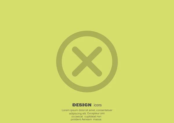 Eliminar icono web — Archivo Imágenes Vectoriales