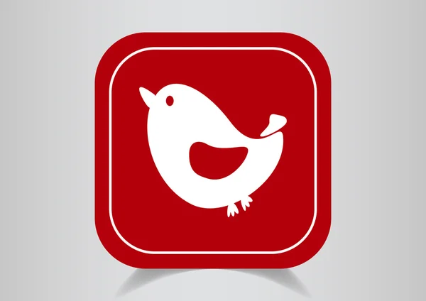 Web vogel pictogram. — Stockvector