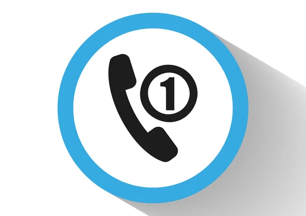 Icône web téléphone — Image vectorielle