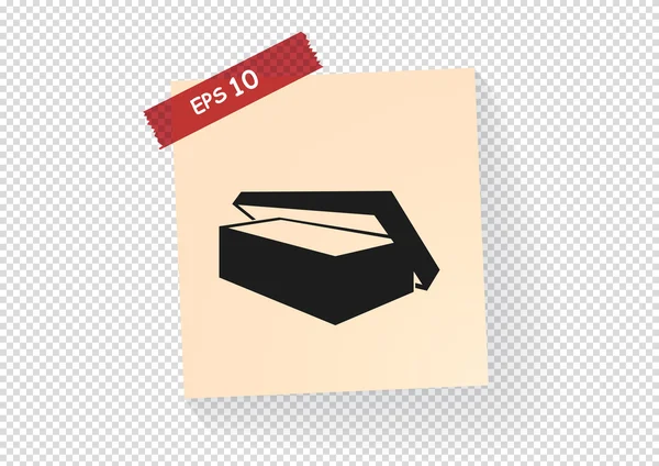 Caja icono web — Archivo Imágenes Vectoriales