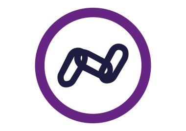 Zincir işareti iletişim web simgesi