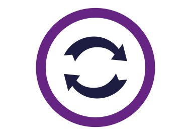 döndürme oklarını bir daire web simgesi