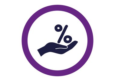 el web simgesi üzerinde yüzde