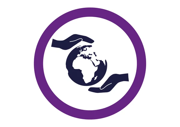 Earth web icon — Stock Vector