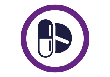 tıbbi hap işareti simgesi