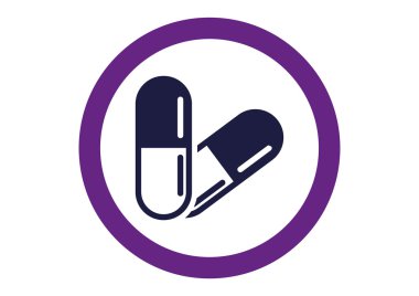 tıbbi hap işareti simgesi