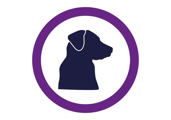 Dog veterinary icon — Stock Vector