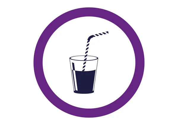 Icono de refresco arreglado en círculo violeta — Vector de stock