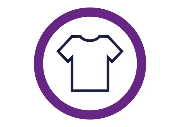 Semplice icona T-shirt — Vettoriale Stock