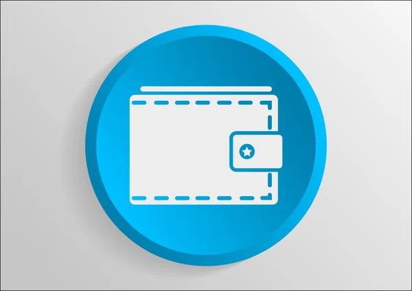 Wallet web icon — Stock Vector