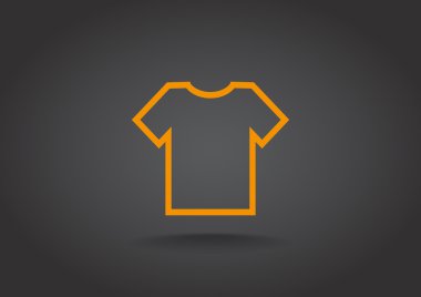 basit t-shirt simgesi