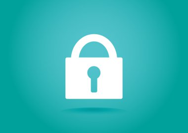 Bir kilit simgesinin illüstrasyonu