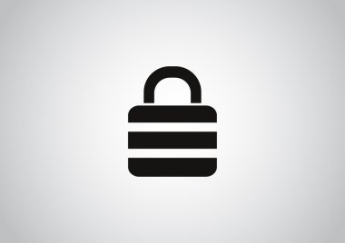 Bir kilit simgesinin illüstrasyonu