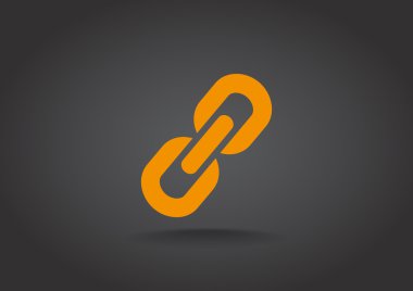 Zincir işareti iletişim web simgesi