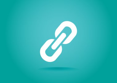 Zincir işareti iletişim web simgesi