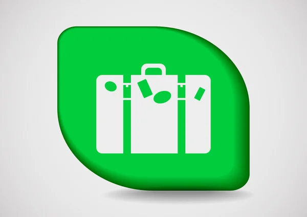 Bolsa de turismo icono web — Vector de stock