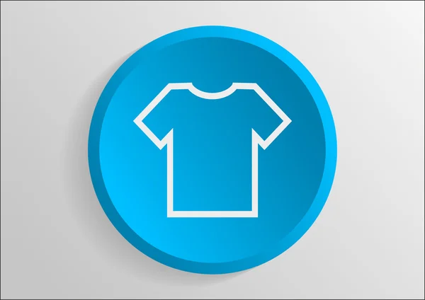 Ícone de camiseta simples — Vetor de Stock