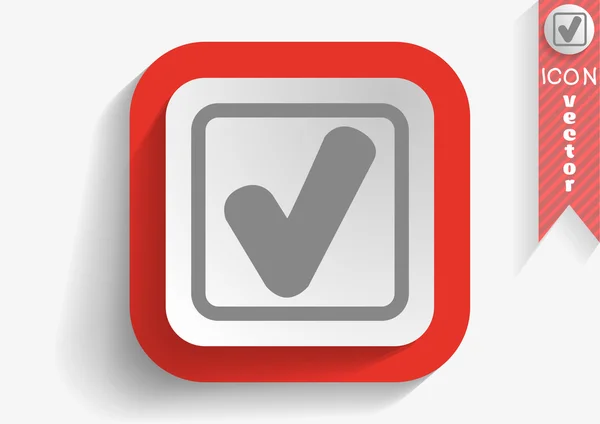 Icono gris en el botón — Vector de stock