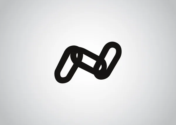 Chaîne signe communication web icône — Image vectorielle