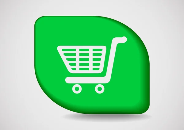 Shopping cart web icon — Stock Vector