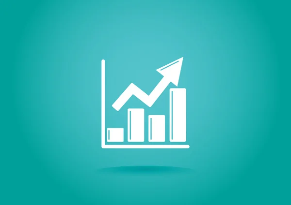 Pittogramma del grafico aziendale — Vettoriale Stock