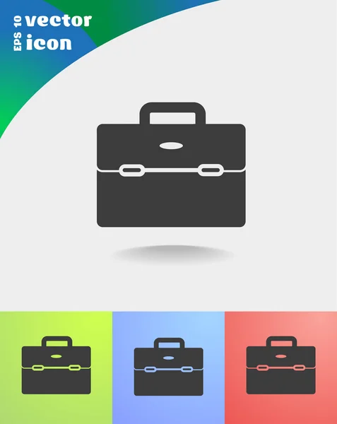 Business bag for documents web icon — Stock Vector