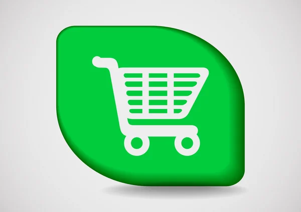 Shopping cart web icon — Stock Vector