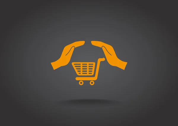 Shopping cart icon — Stock Vector