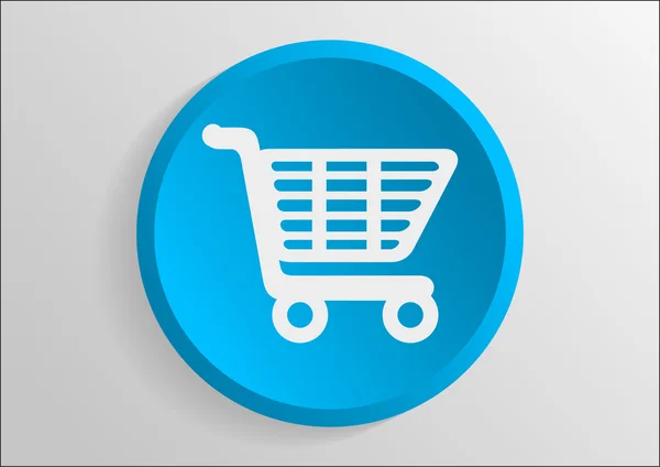 Shopping cart web icon — Stock Vector