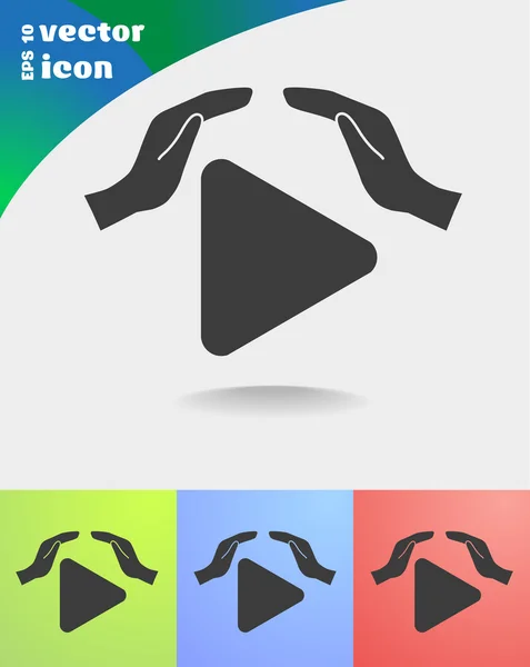 Play web icon — Stock Vector
