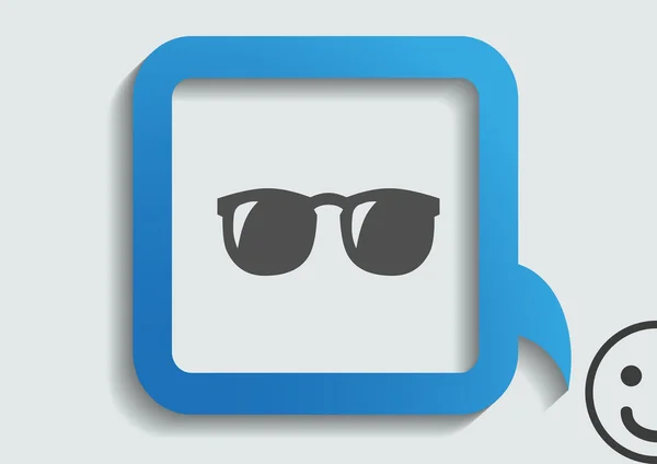 Icono web gafas — Vector de stock