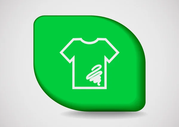 Dirty shirt icon — Stock Vector