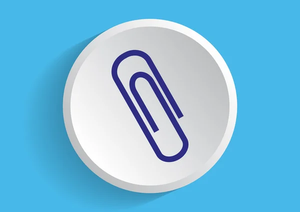 Paperclip web icon — Stock Vector