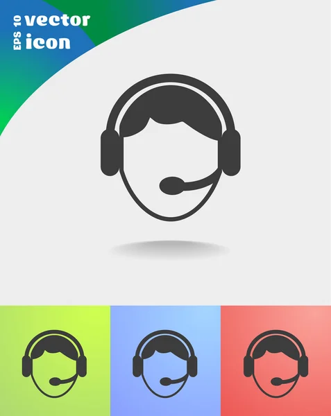 Operadores Web iconos — Vector de stock