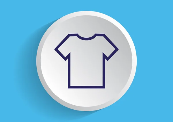 Eenvoudige t-shirt pictogram — Stockvector