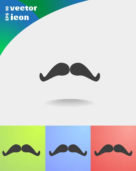 Icône web moustache rétro — Image vectorielle